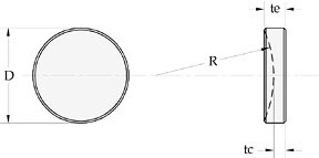 Laser Grade IR CaF2 PCC Lenses - Uncoated